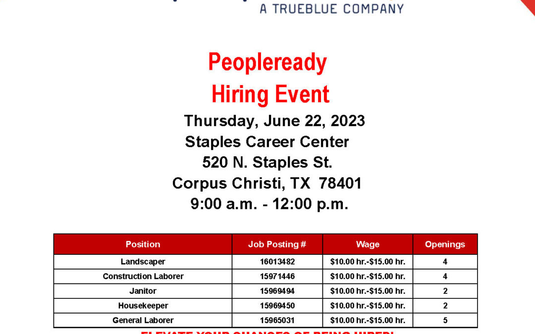 Peopleready Hiring Event