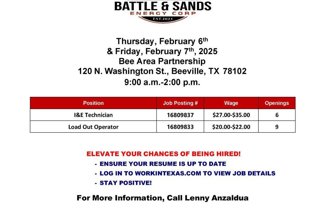 Battle & Sands Hiring Event